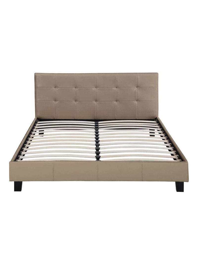 Lit double en pvc Taupe - Kiabi