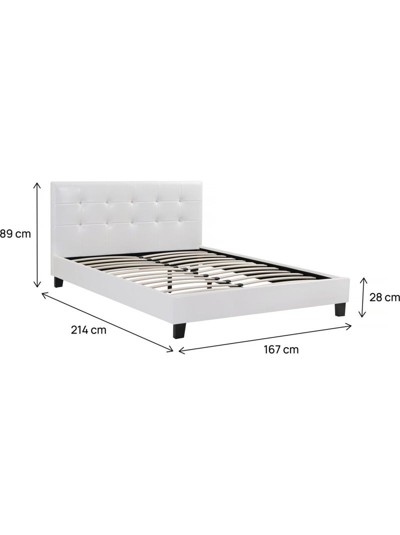 Lit double en pvc Taupe - Kiabi