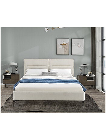 Lit double en tissu design