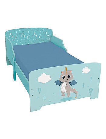 Lit en bois Léon le Dragon avec lattes H.59 cm x L. 77 cm x P. 144 cm