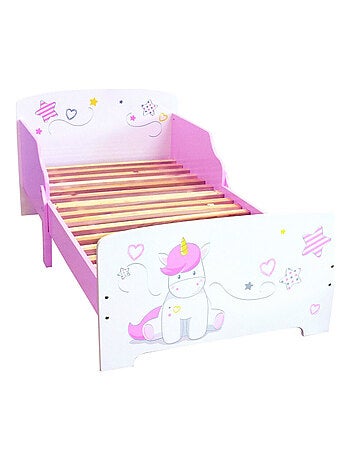 Lit en bois Licorne + Matelas - 70 x140 cm