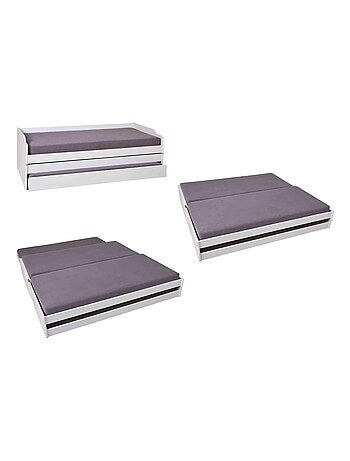 Lit en bois massif triple couchages