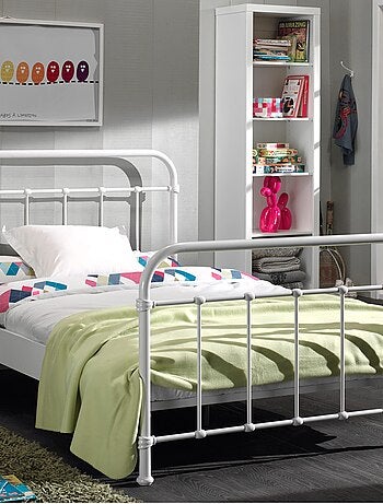 Lit en métal, sommier inclus