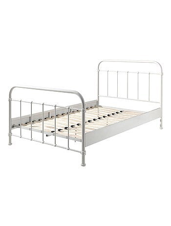 Lit en métal, sommier inclus