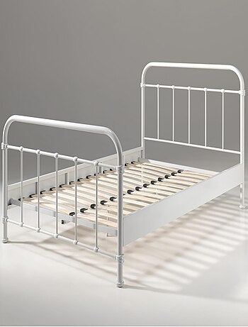 Lit en métal, sommier inclus