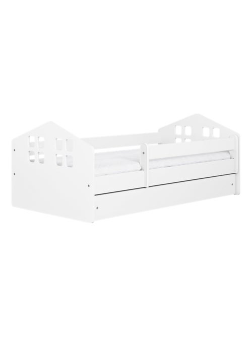 Lit Enfant - 140x80cm - avec Matelas et Tiroir - Kiabi