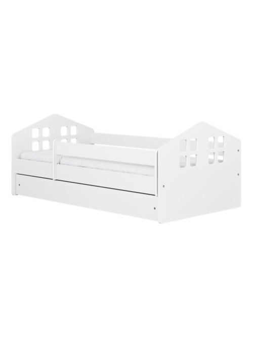 Lit Enfant - 140x80cm - avec Matelas et Tiroir - Kiabi