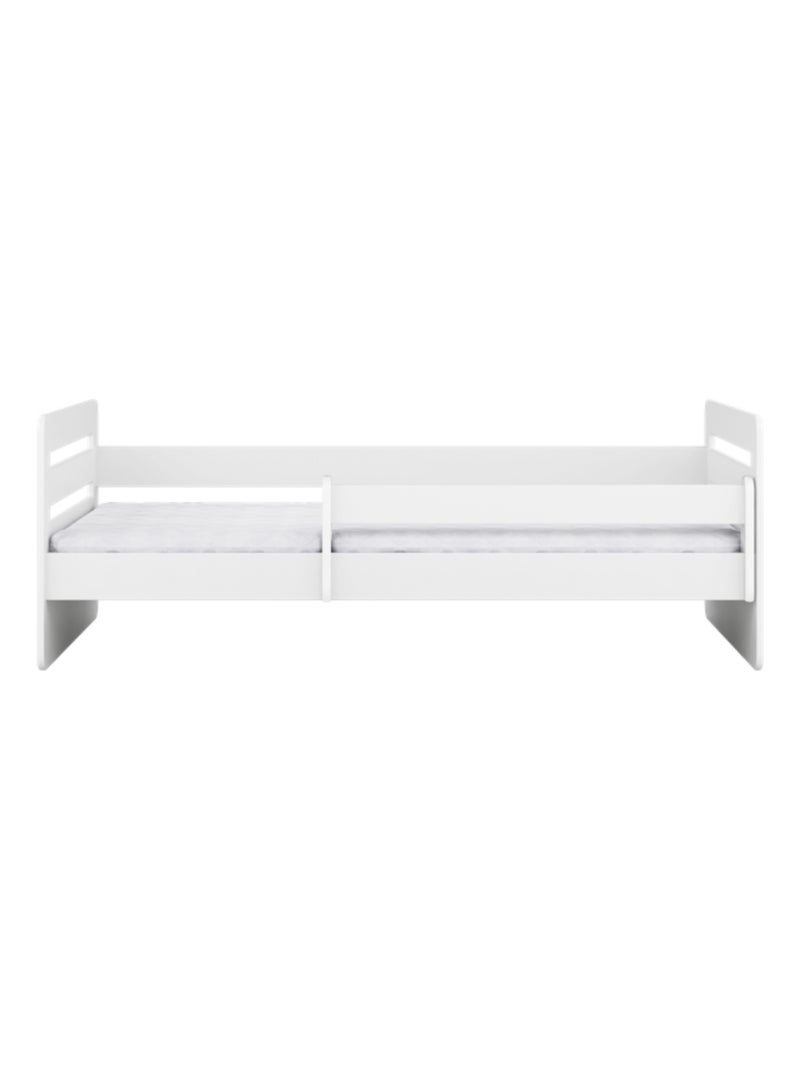 Lit Enfant - 160x80cm - Avec Matelas et Tiroir Blanc - Kiabi