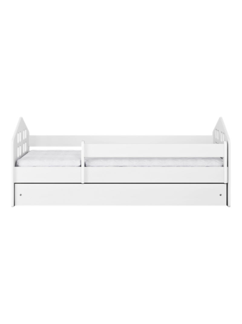 Lit Enfant - 160x80cm - avec tiroir Blanc - Kiabi