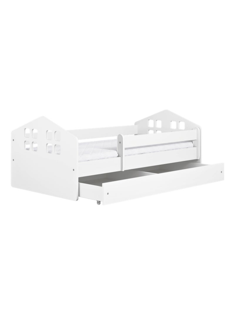 Lit Enfant - 160x80cm - avec tiroir Blanc - Kiabi