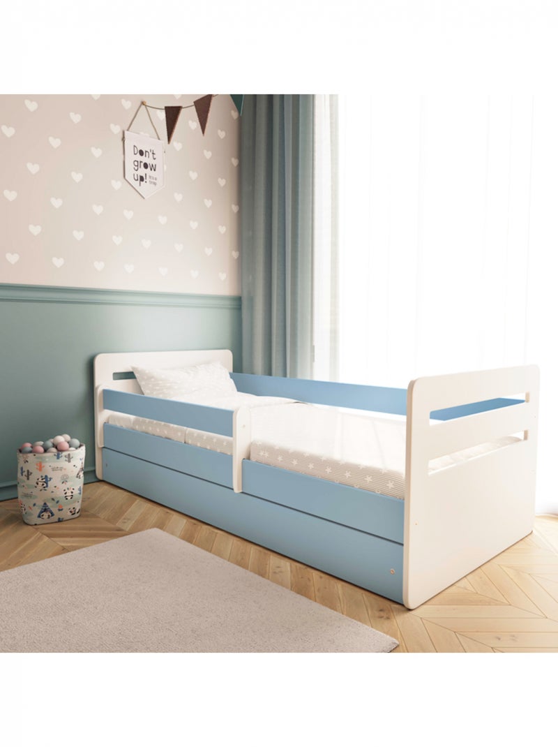 Lit Enfant - 160x80cm - Avec Tiroir Bleu marine - Kiabi