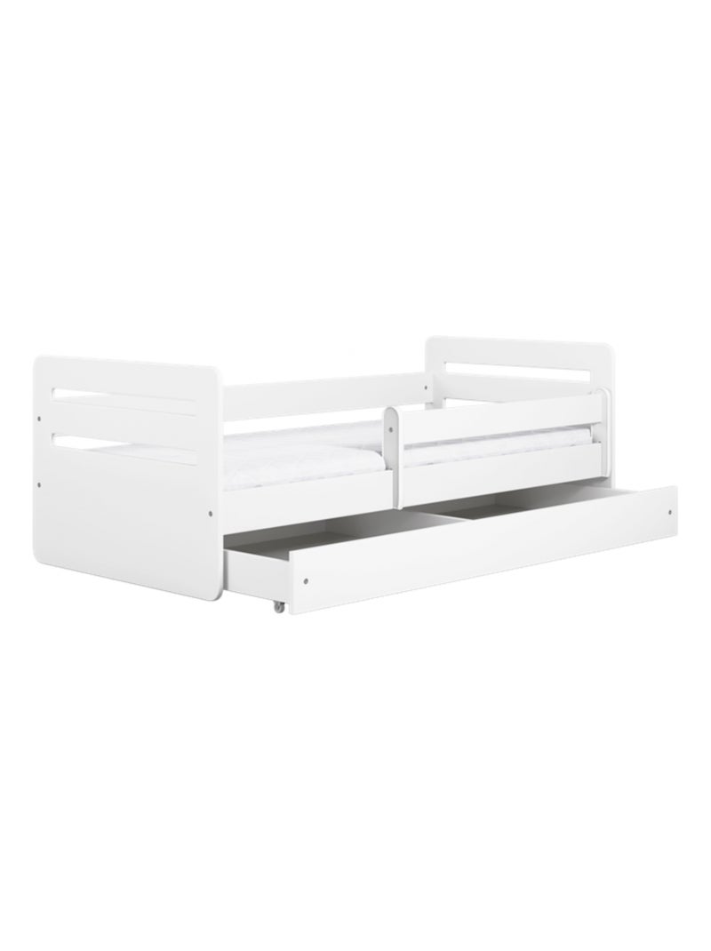 Lit Enfant - 180x80cm - Avec Tiroir Blanc - Kiabi