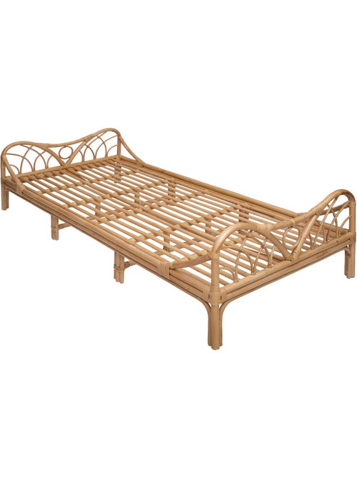 Lit enfant 1 place en rotin COLETTE - Kiabi Lit enfant 1 place en rotin COLETTE - Kiabi
