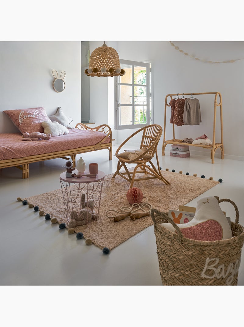 Lit enfant 1 place en rotin COLETTE Beige - Kiabi