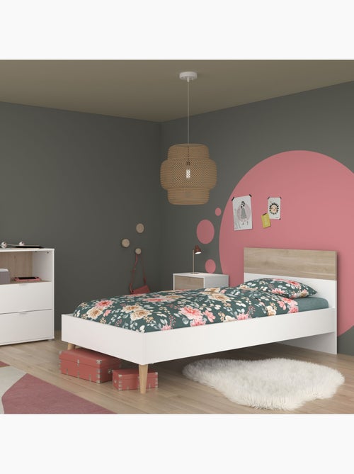 Lit enfant 90x200 adaptable en 190 cm - Kiabi