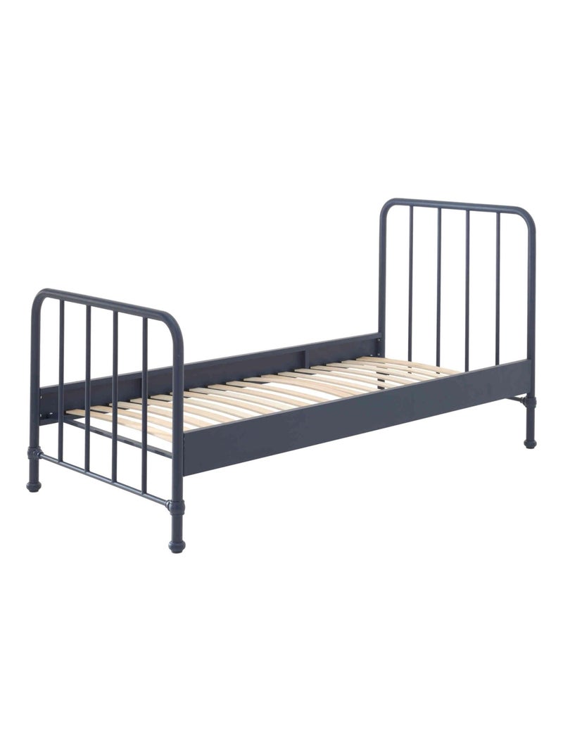 Lit enfant à barreaux en métal Bleu marine - Kiabi