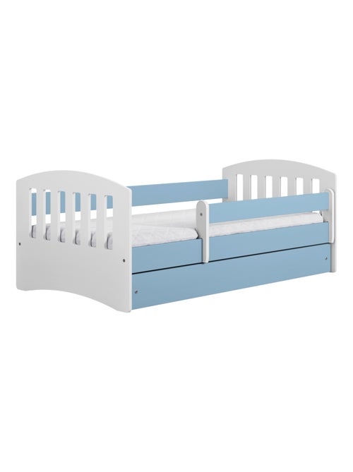 Lit Enfant à barrière 140x80cm avec tiroir et matelas inclus - CLASSIC - Kiabi