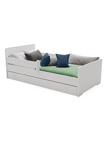 Lit enfant Aksel avec tiroir - sommier et matelas inclus