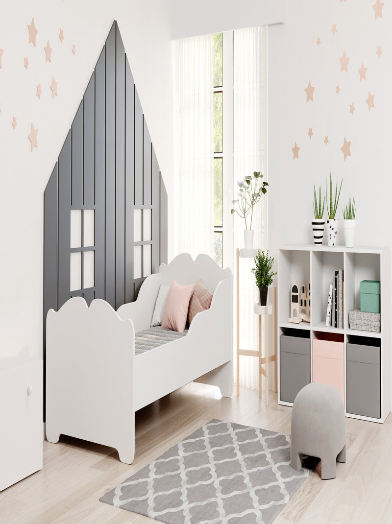 Lit enfant ALMENA avec matelas et cadre inclus Blanc - Kiabi