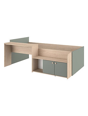 Lit enfant avec bureau et rangements