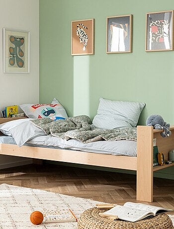 Lit enfant avec lit gigogne bois massif hêtre naturel ARSÈNE