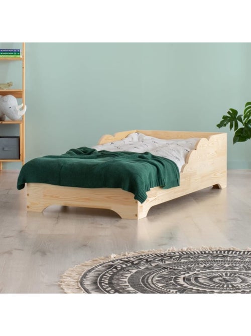 Lit enfant box 11 90×200 cm pin massif - Kiabi