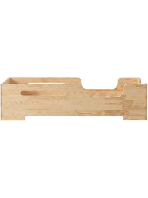 Lit enfant box 2 80×180 cm pin massif - Kiabi