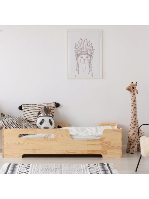 Lit enfant box 2 80×180 cm pin massif - Kiabi