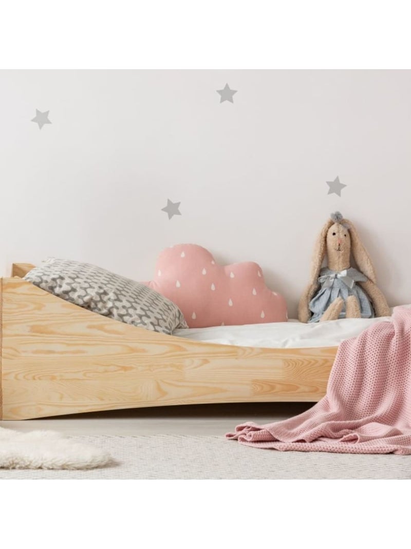 Lit enfant box 3 90×190 cm pin massif Beige - Kiabi