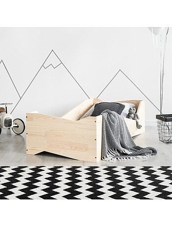 Lit enfant box 5 80×180 cm pin massif