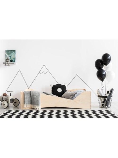 Lit enfant box 5 80×180 cm pin massif - Kiabi
