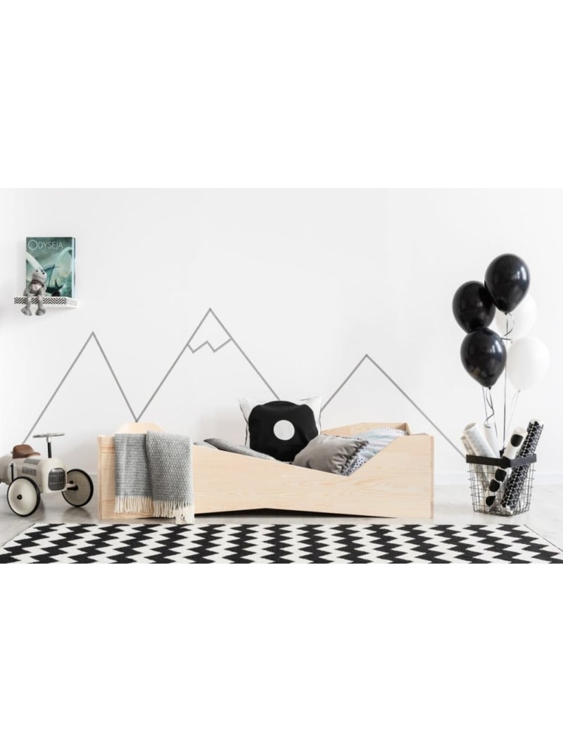 Lit enfant box 5 80×180 cm pin massif Beige - Kiabi