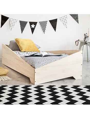 Lit enfant box 7 90×180 cm pin massif
