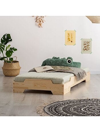 Lit enfant box 8 100×190 cm pin massif
