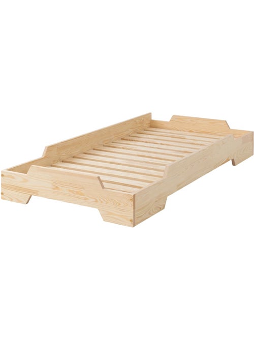 Lit enfant box 8 100×190 cm pin massif - Kiabi