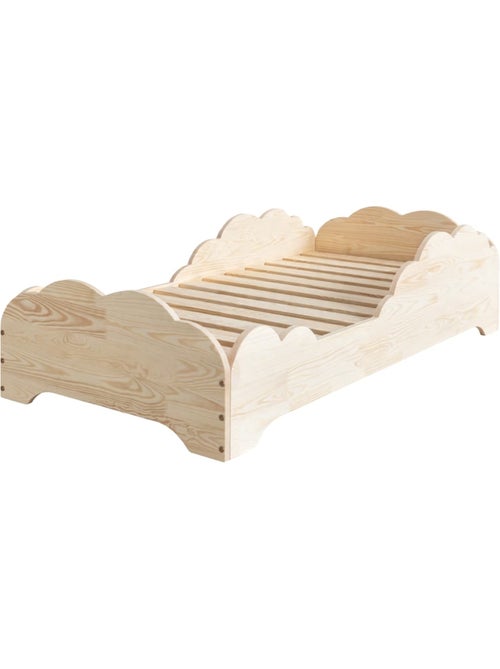 Lit enfant box 9 100×180 cm pin massif - Kiabi