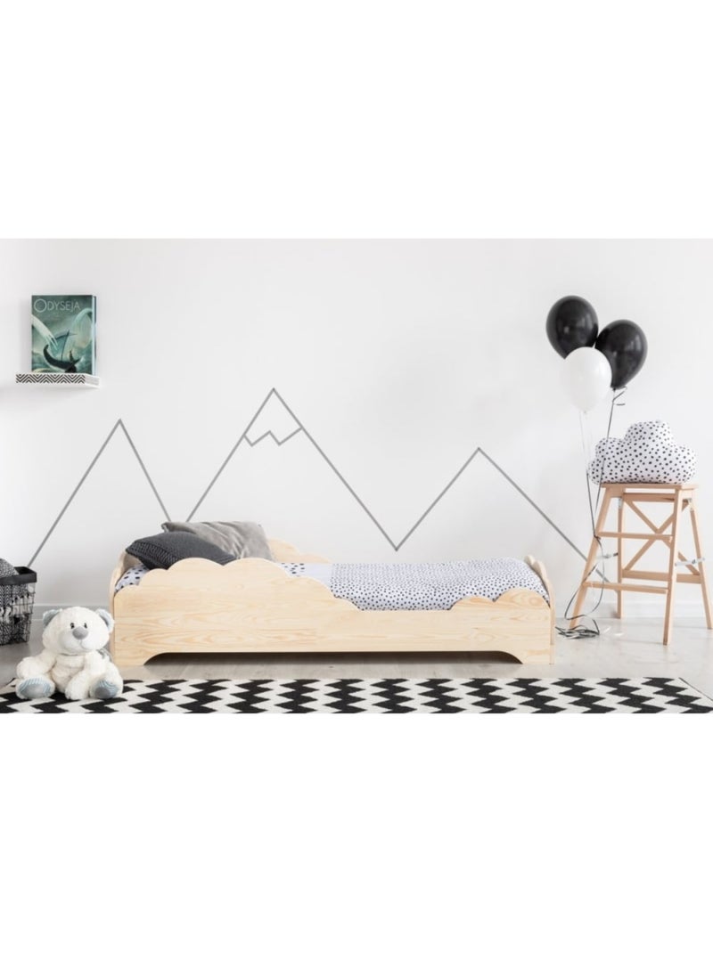 Lit enfant box 9 100×180 cm pin massif Beige - Kiabi