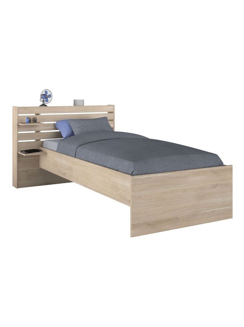 Lit enfant chevet inclus Marron clair - Kiabi