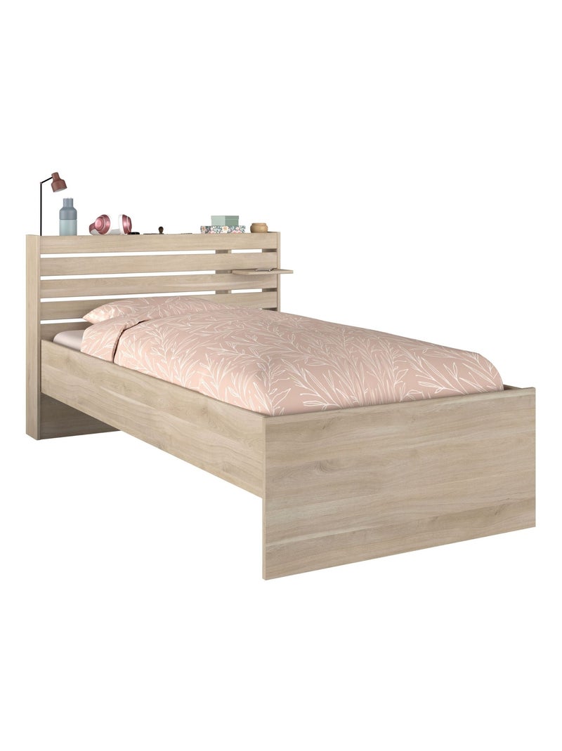Lit enfant chevet inclus Marron clair - Kiabi