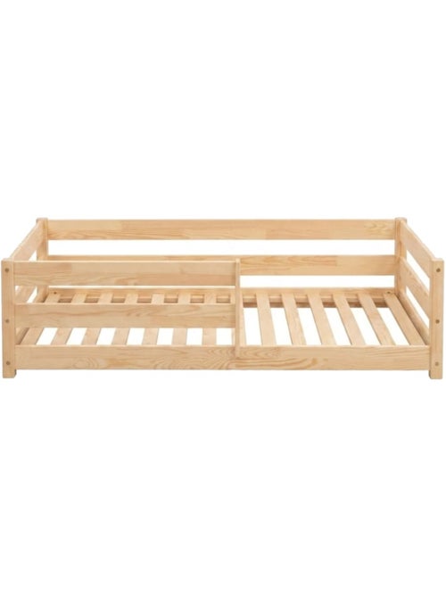 Lit enfant cpd 120×190 cm pin massif - Kiabi