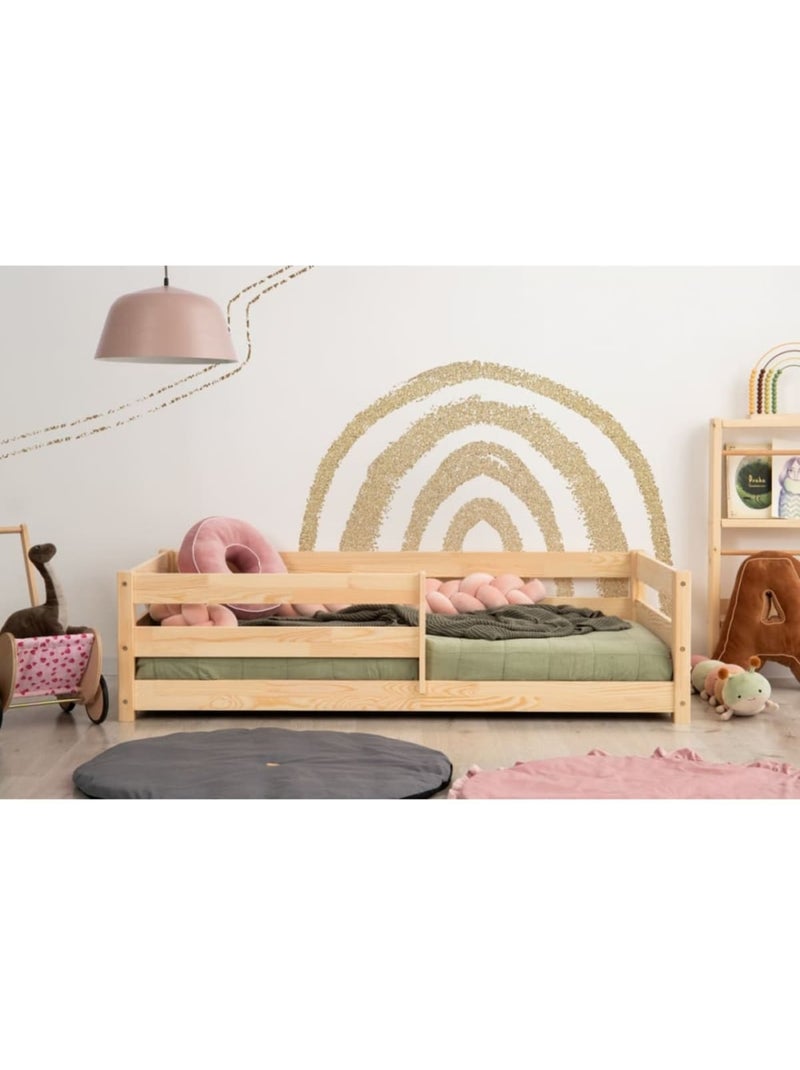 Lit enfant cpd 120×190 cm pin massif Beige - Kiabi