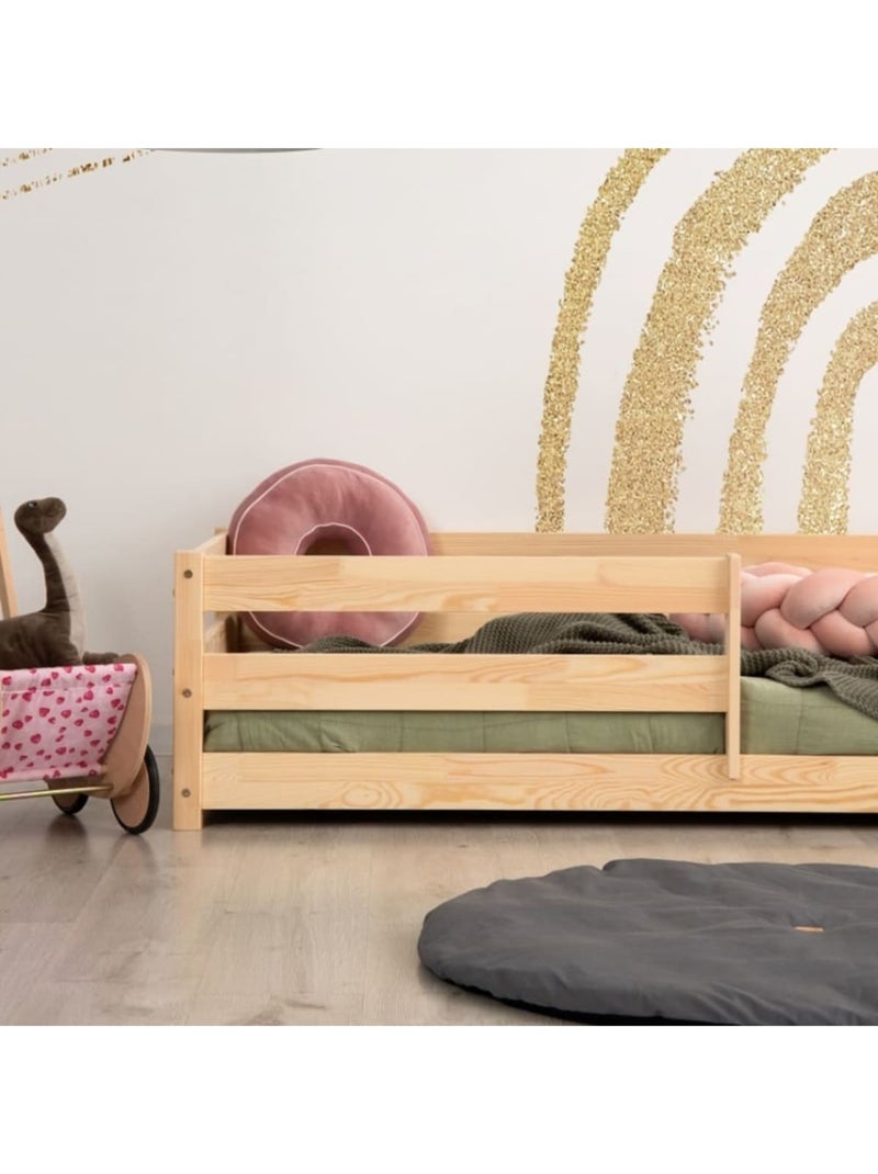 Lit enfant cpd 120×190 cm pin massif Beige - Kiabi