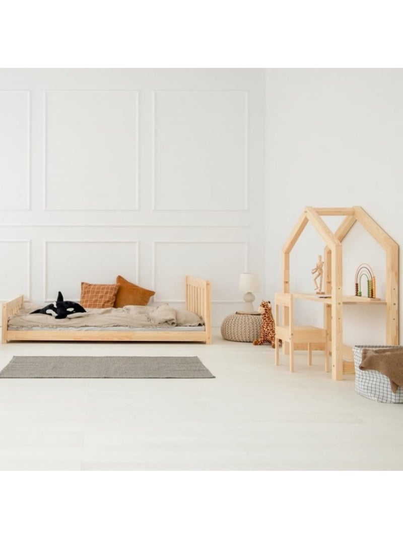 Lit enfant cpn 120×200 cm pin massif Beige - Kiabi