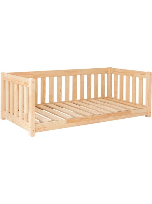Lit enfant cpp 100×180 cm pin massif - Kiabi