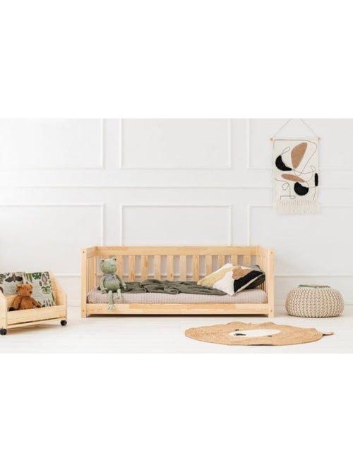 Lit enfant cpp 100×180 cm pin massif - Kiabi