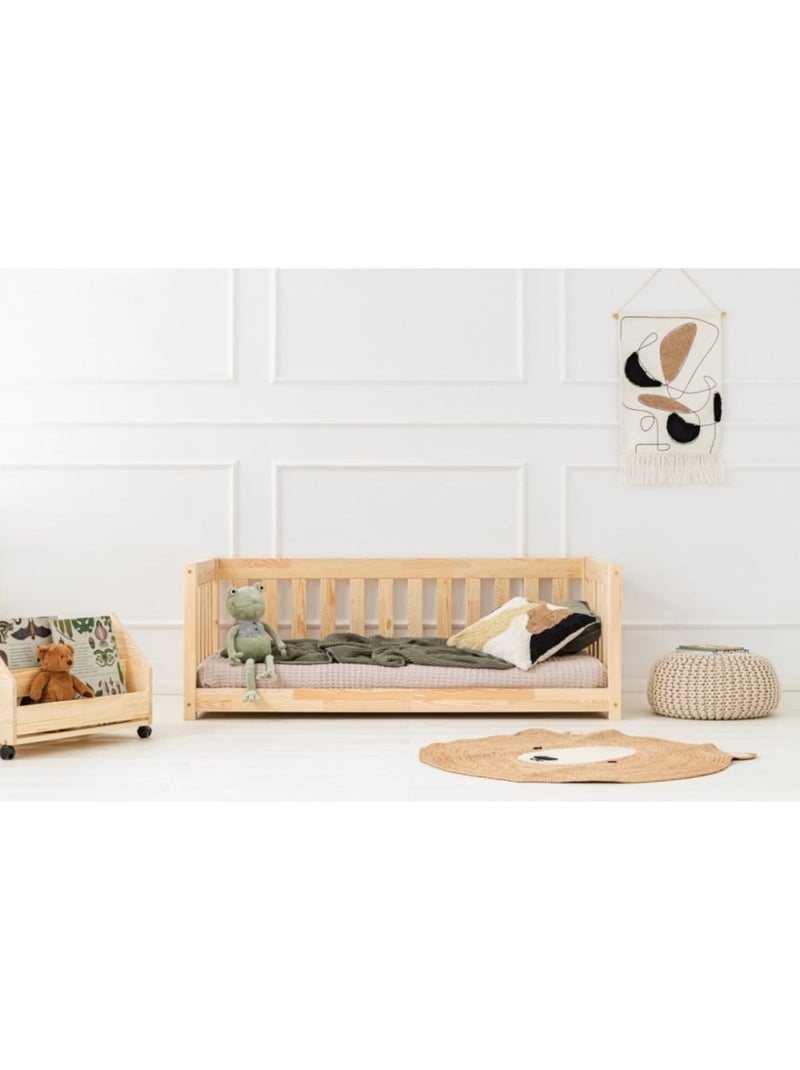 Lit enfant cpp 100×180 cm pin massif Beige - Kiabi