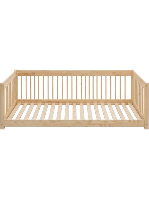 Lit enfant cww 70×140 cm pin massif - Kiabi