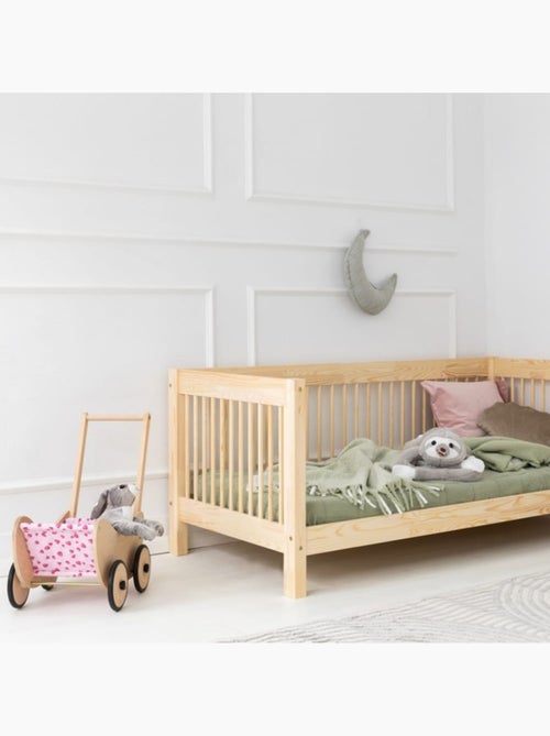 Lit enfant cww 70×140 cm pin massif - Kiabi