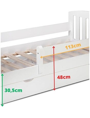Lit enfant en bois YappyLux avec tiroir