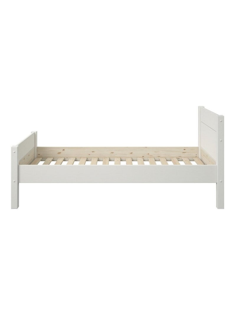 Lit enfant et lit gigogne pin massif  ACHILLE Blanc - Kiabi